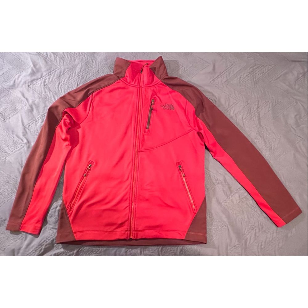 The North Face Soft Shell Apex Bionic Jacket A0909 Cordovan / TNF Red - Men’s L - Picture 5 of 12